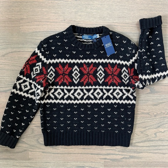 POLO RALPH LAUREN Snowflake Long SleevePullover Sweater